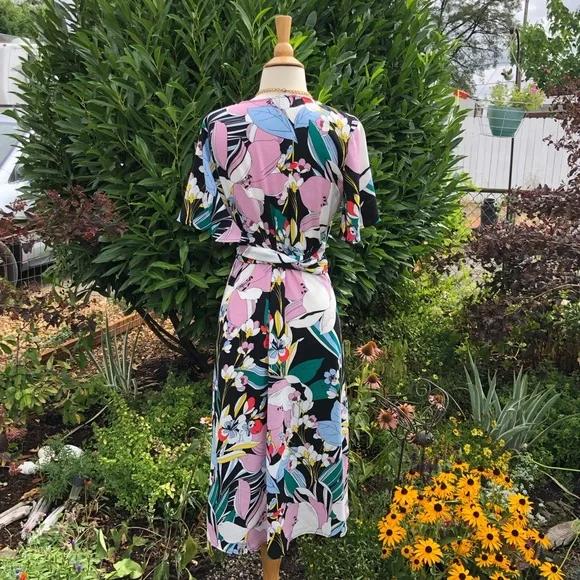 Halogen flutter sleeve wrap dress - Picture 6 of 6